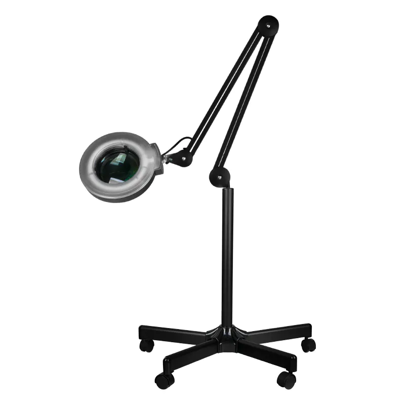 LED-Lupenlampe (5 Dioptrien) mit einem 5-armigen Stativ > schwarz LED-Lupenlampe (5 Dioptrien) mit einem 5-armigen Stativ > schwarz