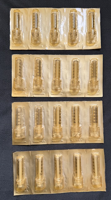 Pen-Ampullen / Dosierkammern 0,5ml für Hyaluron-Pens – 20 Stück