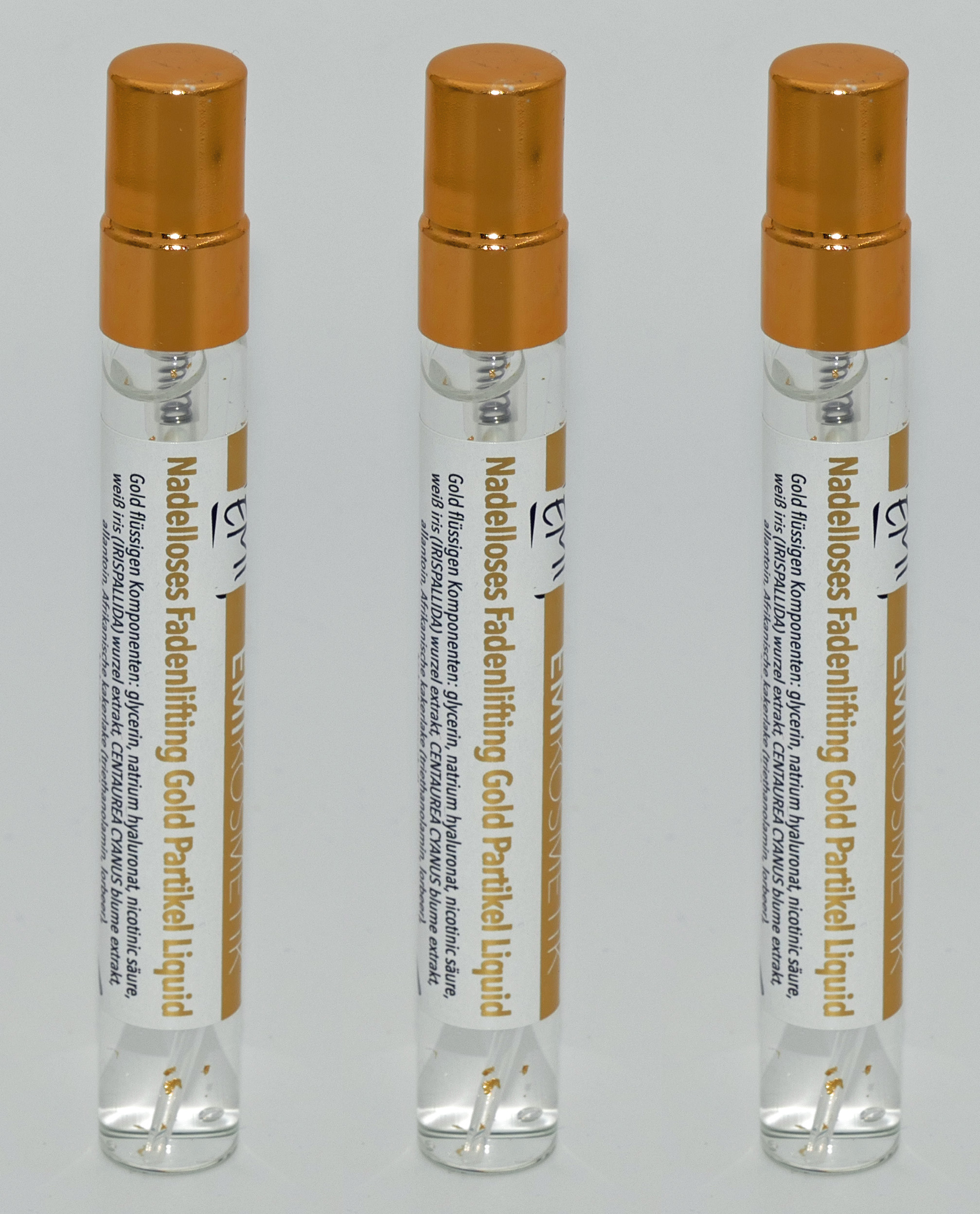 3 x EMI Gold Partikel Liquid a 10ml 3 x EMI Gold Partikel Liquid a 10ml