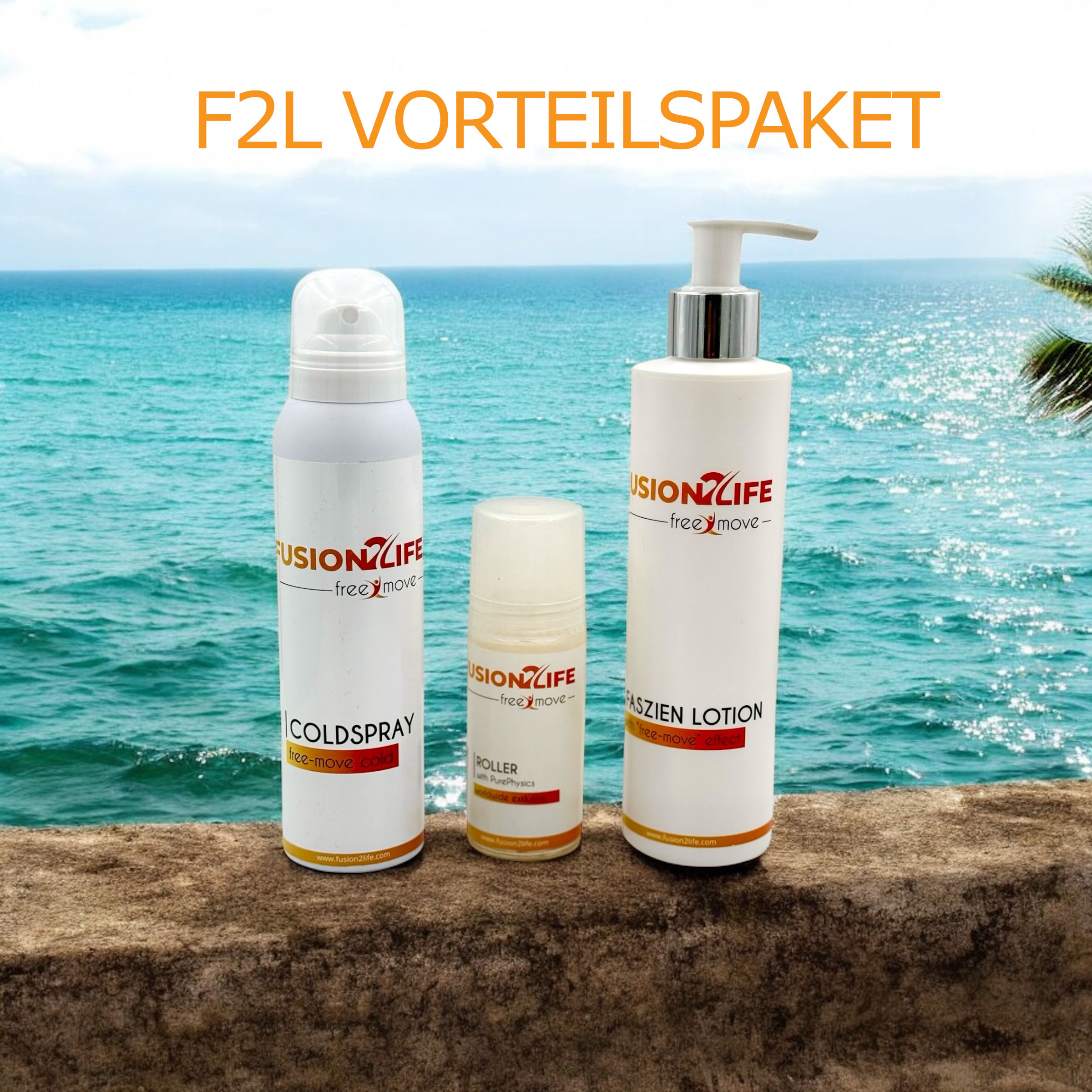 F2L Vorteilspaket "best-move" (Roller + Spray + Lotion) * with PurePhysics Technology F2L Vorteilspaket "best-move" (Roller + Spray + Lotion) * with PurePhysics Technology
