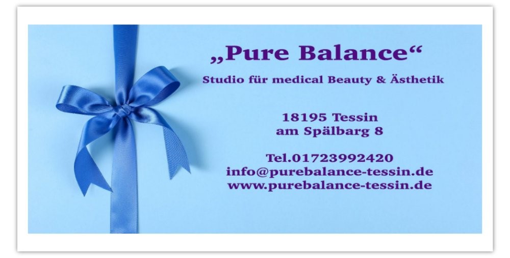 Gutschein Studio "Pure Balance" in Tessin 50 € , 75€ , 100€ 
