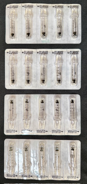 Pen-Ampullen / Dosierkammern 0,3ml für Hyaluron-Pens – 20 Stück