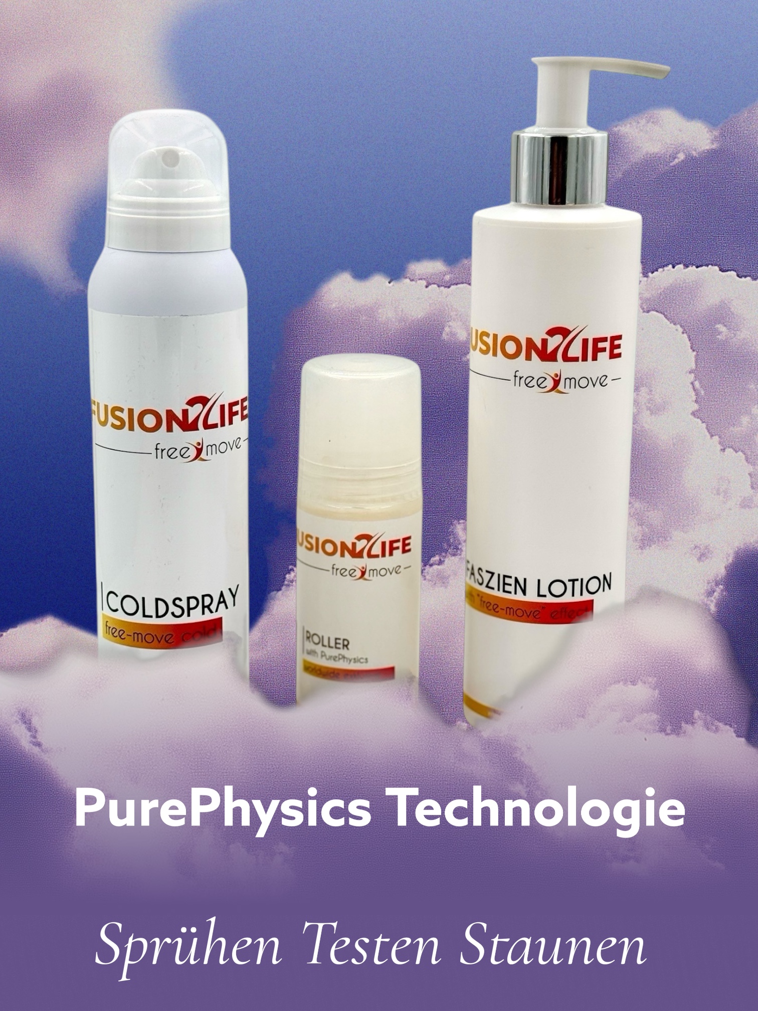 Superpaket "best-move" (Roller + Spray + Lotion) * with PurePhysics Technology